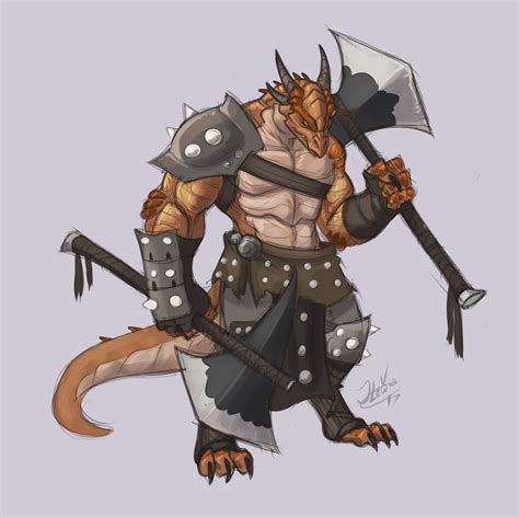 Barbarian Dragonborn By Thatweirdguyjosh On Deviantart