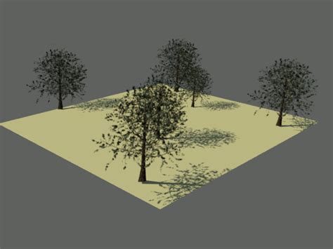 Defining Tree Shadows ~ Free Modeling 3dmax Maya 3d