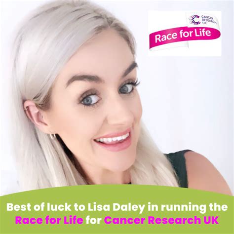 Lisa Daley Is Running The Race For Life For Cancer Research Uk