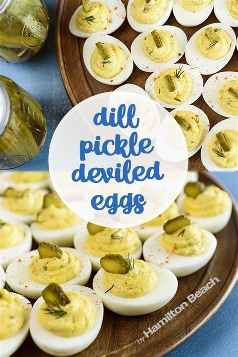 Dill Pickle Deviled Eggs in 2020 | Deviled eggs, Food ...