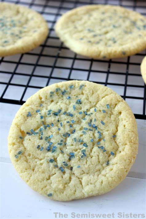 Ease up on the sugar in the recipe. Copycat Pillsbury Sugar Cookies