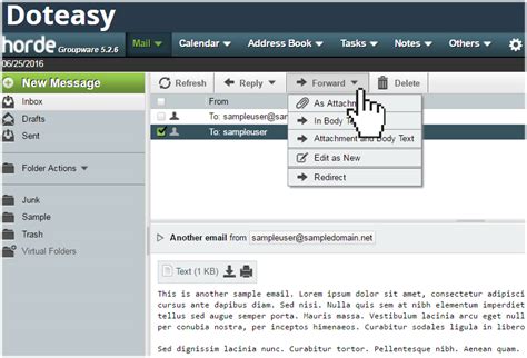 Accessing Your Emails Using Horde Doteasy Web Hosting