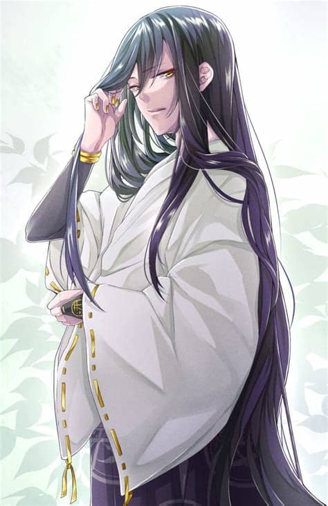 I love guys with long hair. Token hanbu | Handsome anime, Touken ranbu, Cute anime guys