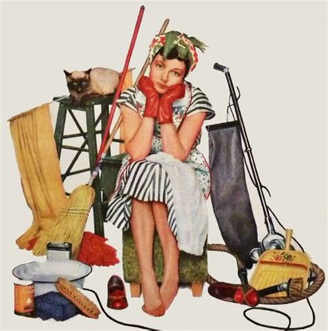 How To Save Time While Cleaning Vintage Housewife Women Vintage