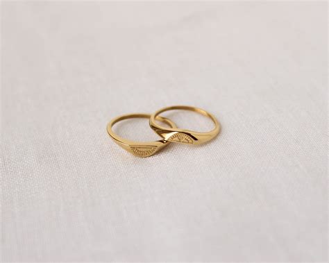 Friendship Rings 18k Gold Plated Rings Twin Rings Stacking Etsy