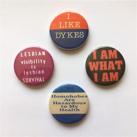 Lesbian Badges Dyke Pride Button Pins Vintage Remake Retro Etsy Uk