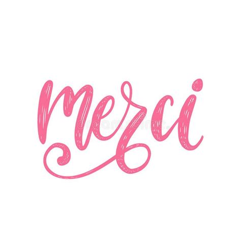 Dirigez La Calligraphie De Merci Traduction Française Thank Vous Pour