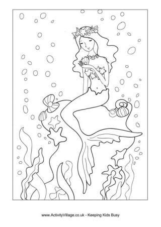 Mermaid Colouring Page Mermaid Coloring Pages Colouring Pages