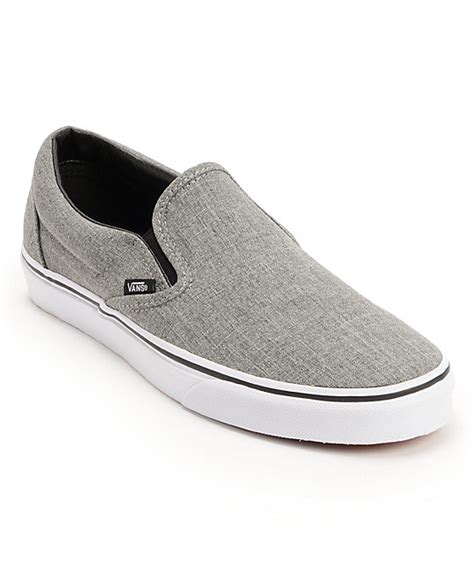 Buy and sell authentic vans slip on giorno giovanna shoes sneakers and thousands of other vans sneakers with price data and release dates. Vans Classic Grey & White Slip On Shoe at Zumiez : PDP