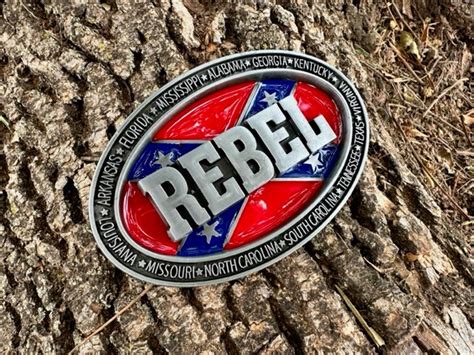 Rebel States Belt Buckle Rebel Nation