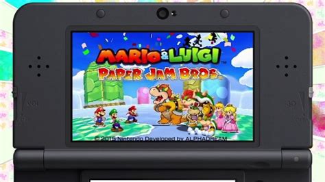 Nintendo Ds Papercraft Mario And Luigi Paper Jam Bros Nintendo 3ds Spiele