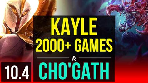 Kayle Vs Chogath Top 19m Mastery Points 2000 Games Kda 827