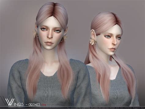 Hair Oe0423 By Wingssims At Tsr Sims 4 Updates