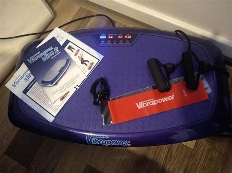 Vibrapower Slim 2 Vibration Plate In Purple As New Plus Accessories