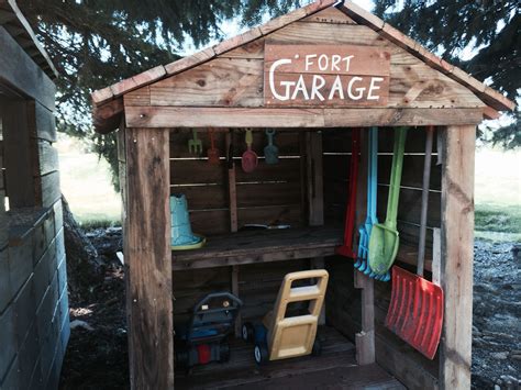 Old Decking Reclaimed Wood Fort Garage Kids Playhouse Diy Play