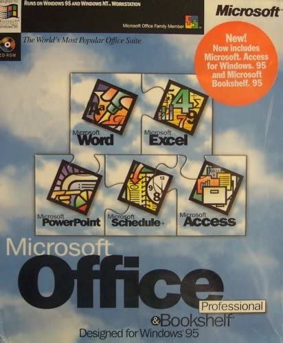 Microsoft Office 95 Professional And Microsoft Bookshelf 95