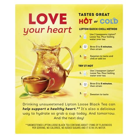 Lipton Loose Leaf Black Tea Caffeinated 8 Oz