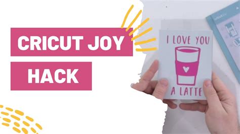 Cricut Joy Hack Using Cricut Joy Card Mat With Your Cricut Maker And