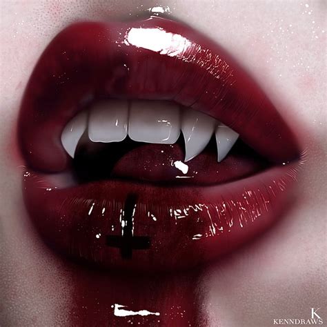 Bts Halloween ~ Vampire Lips Kenneth Gonzalez On Artstation At