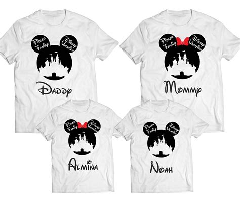 7 Playeras Familia Viaje Disney De Mickey Y Minnie 147000 En