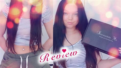 Irresistible Me Hair Extensions Review Erika Youtube