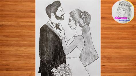 How To Draw Wedding Couple Drawing Easy Way Love Drawings Pencil