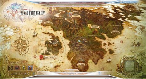 Final Fantasy 14 World Map ~ Chocakekids
