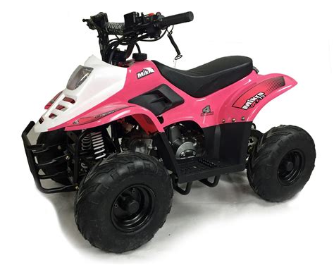 Quad bikes must be approved, registered, taxed and have an mot (if needed) to be used on the road. Orion Mikro 70cc Kids Quad Bike Pink | Quads 4 Kids