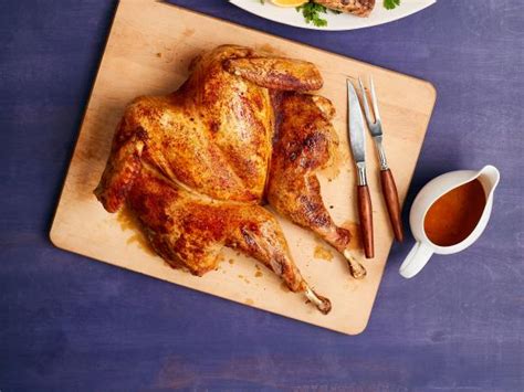barbecue spiced spatchcocked turkey recipe food network kitchen food network