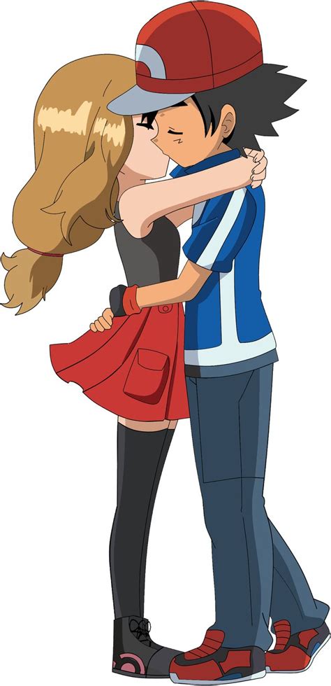 Amourshipping Kiss Render By Briannabellerose On Deviantart Pokemon