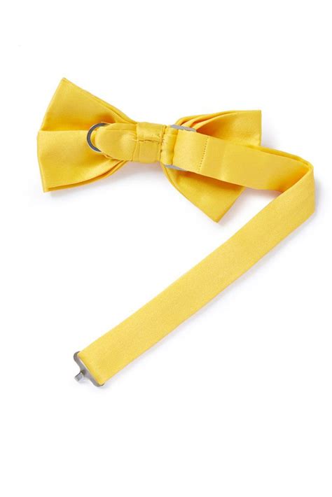 Yellow Satin Bow Tie Satin Bow Tie Mens Bow Ties Bows