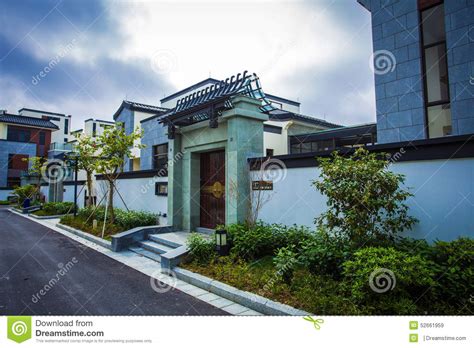 Chinese Residential District Stock Image Image Of Gardens Chinese