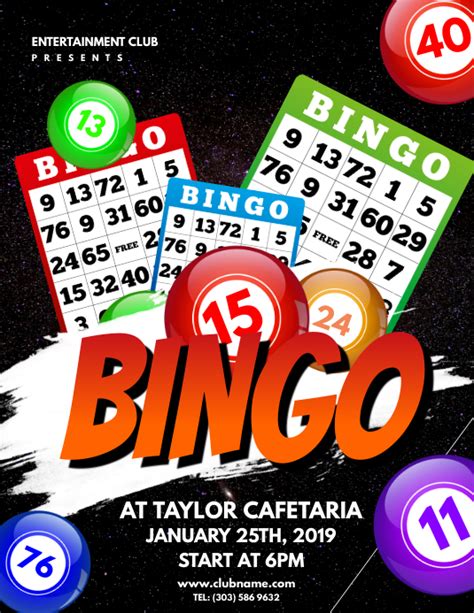 Bingo Flyer Vorlage Postermywall
