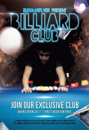 Billiard Club Flyer Psd Template By Elegantflyer