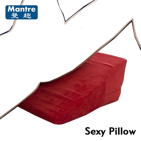 mantre sex pillow sofa on the bed love adult pillows triangle velvet sex furniture for couples