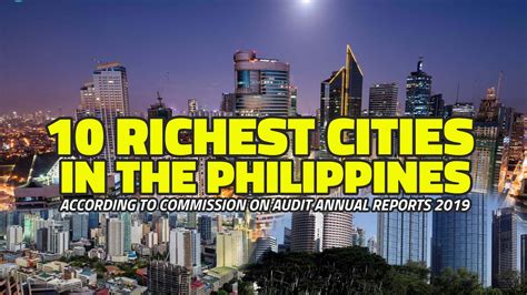 Top 10 Richest Cities In The Philippines According Commission On 2019 Youtube Vrogue