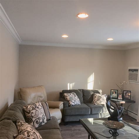 Edgecomb Gray Matte Finish By Benjamin Moore Paints Living Room 1