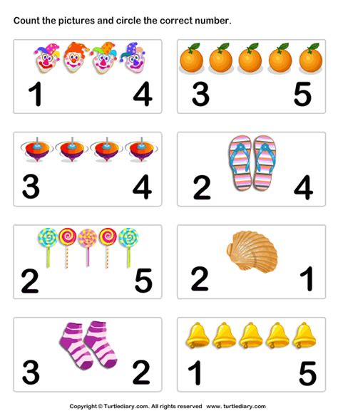 Number Matching Worksheet 6 Numbers Kindergarten Numbers Preschool