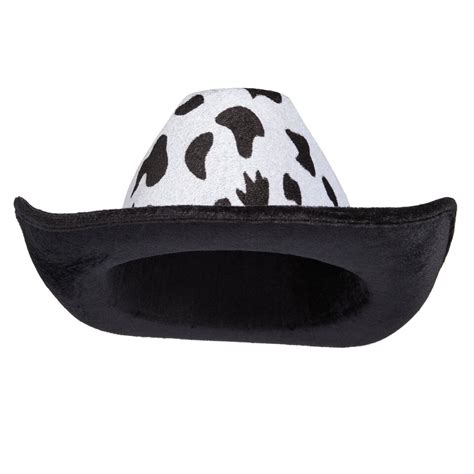 Cow Print Cowboy Hat Western Cowgirl Hat For Halloween Birthday Party