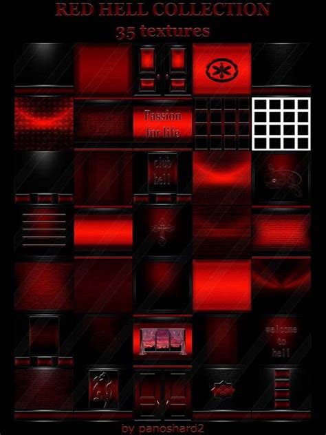 Red Hell Collection 35 Textures For Imvu Rooms Will B Imvu Texture