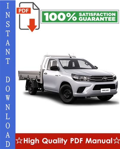 Toyota Hilux Workshop Service Repair Manual 2005 2011 Download Do
