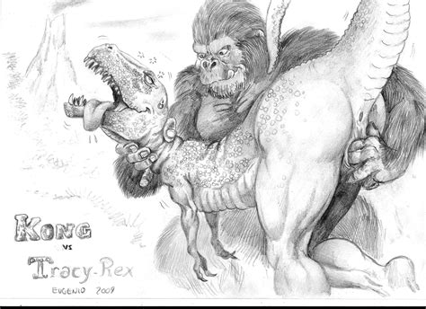 Kong Vs Tracy Rex By Dragon101 Hentai Foundry