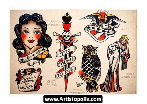 60 Super Cool Rockabilly Tattoos For Your Swag Style Sailor Jerry