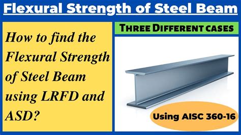 Flexural Strength Of Steel Beam Using Lrfd And Asdansiaisc 360 16
