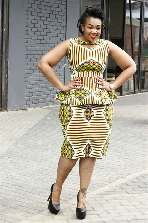 Peplum African Fashion Ankara African Inspired Fashion African Print
