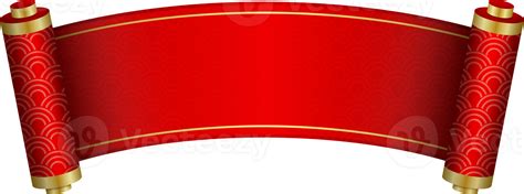 Chinese Red Paper Scroll 13490712 Png