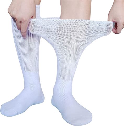 Cirzuex Women Men Extra Wide Diabetic Socks For Swollen