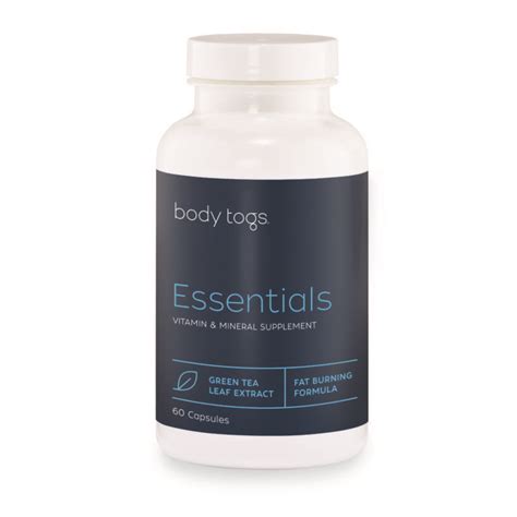 Essentials Vitamin And Mineral Supplement Body Togs Make Every Move Count