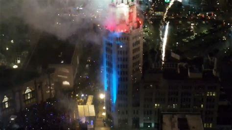 Buffalo Ball Drop 2022 Fireworks From Drone Youtube