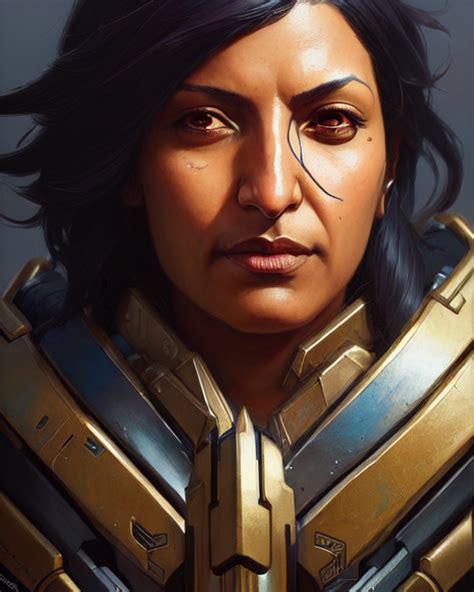 Prompthunt Pharah From Overwatch Character Portrait Portrait Close